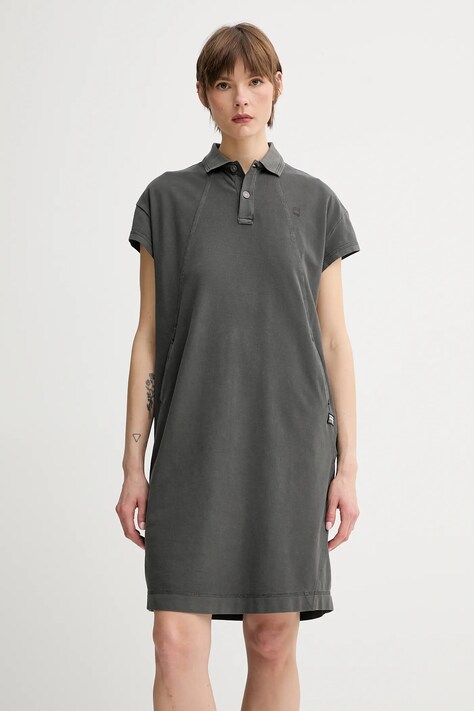 G-Star rochie culoarea verde, mini, dreaptă, D25910-D756