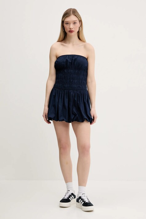 Šaty Hollister Co. tmavomodrá barva, mini, KI359-5077