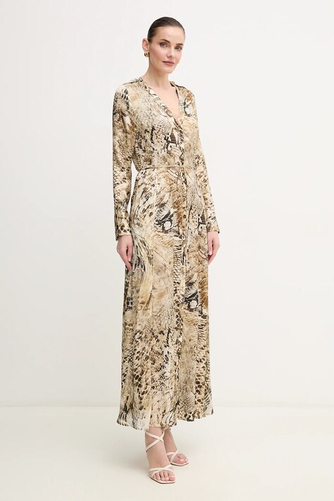 Šaty Marciano Guess GISELLE béžová barva, maxi, 5GGK08 7298A