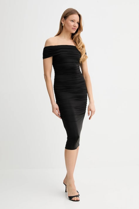 Marciano Guess rochie ALVA culoarea negru, maxi, mulată, 5GGK39 6259A