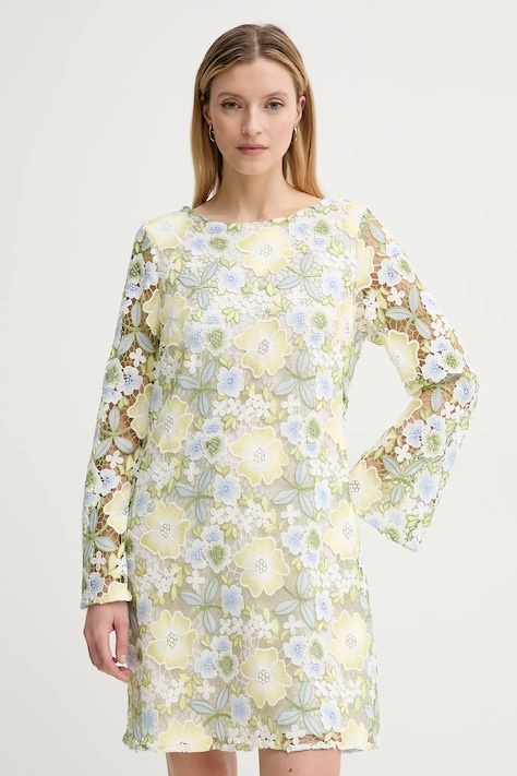 Bruuns Bazaar rochie culoarea alb, mini, dreaptă, BBW4371