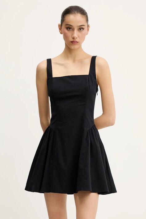 Abercrombie & Fitch rochie culoarea negru, mini, evazată, KI159-5485