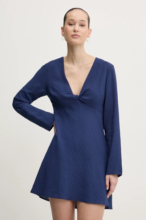 Šaty Abercrombie & Fitch tmavomodrá barva, mini, KI159-5690