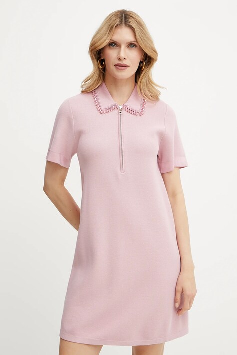 Liu Jo rochie culoarea roz, mini, dreaptă, WA5049.MA96E