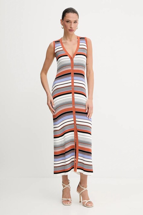 Liu Jo rochie culoarea alb, maxi, mulată, WA5211.MS55N