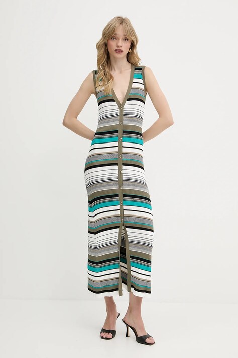 Šaty Liu Jo bílá barva, maxi, přiléhavé, WA5211.MS55N