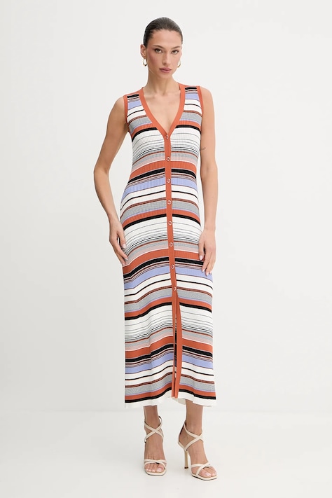 Liu Jo sukienka kolor multicolor maxi dopasowana WA5211.MS55N