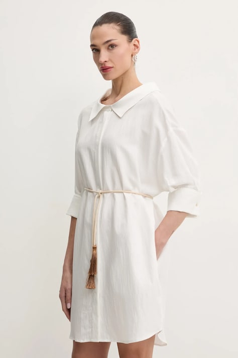 Сукня Liu Jo колір білий mini oversize WA5397.T6049