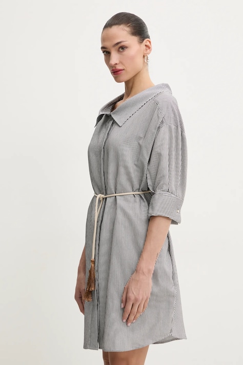 Liu Jo sukienka kolor czarny mini oversize WA5397.T6049
