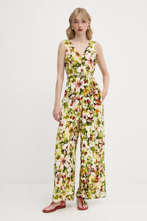 Liu Jo kezeslábas zöld, v-nyakú, VA5030.T2961