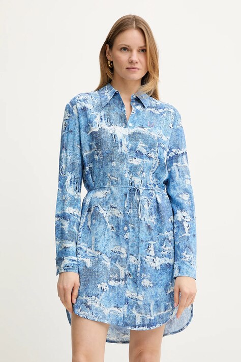 Šaty Liu Jo modrá barva, mini, VA5061.T2907