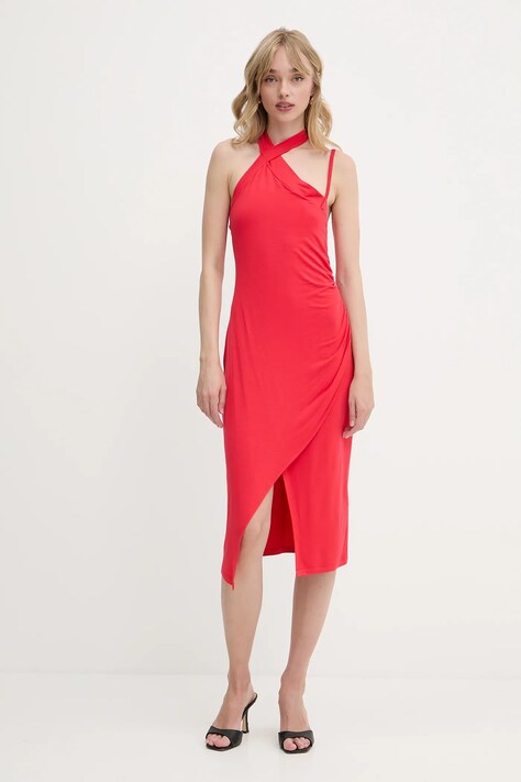 Liu Jo rochie culoarea roz, mini, mulată, VA5062.JS360