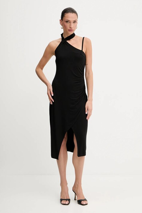 Liu Jo rochie culoarea negru, mini, mulată, VA5062.JS360