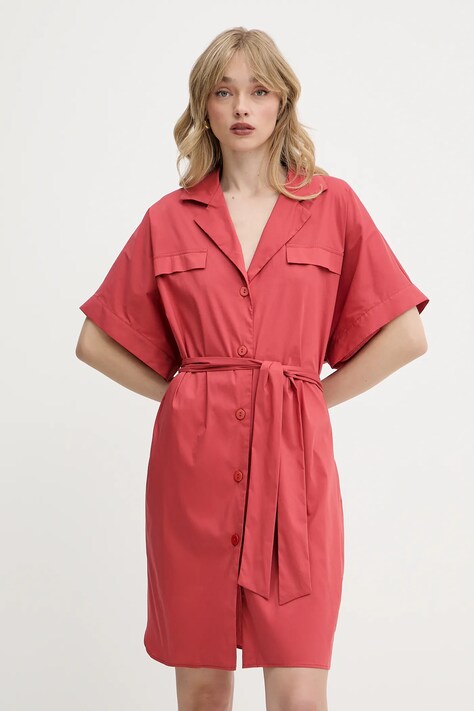 Šaty Liu Jo růžová barva, mini, VA5074.TS330