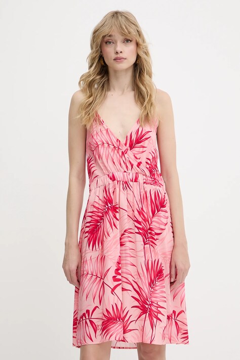 Liu Jo rochie culoarea roz, mini, evazați, VA5133.T2961