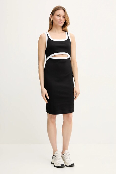 Liu Jo rochie culoarea negru, mini, mulată, VA5180.J4822