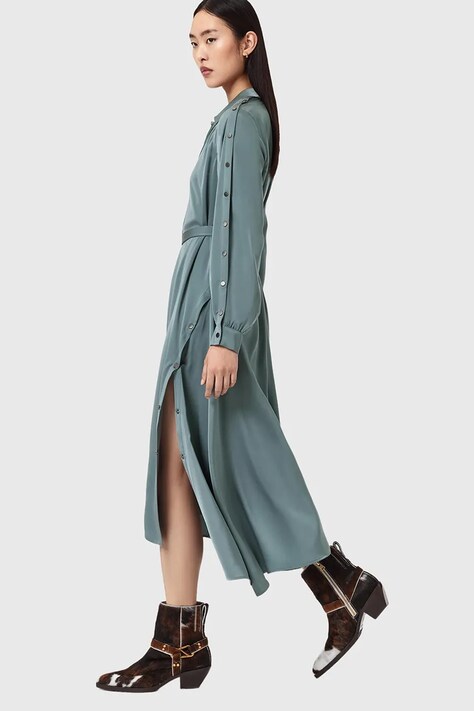 Сукня AllSaints LEXI — SS25-SUD257, блакитний — фото 5