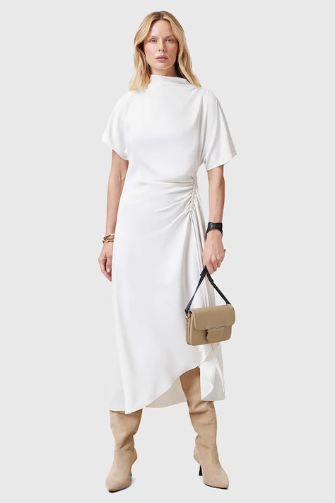 AllSaints ruha ROSIE fehér, midi, harang alakú, W043DC