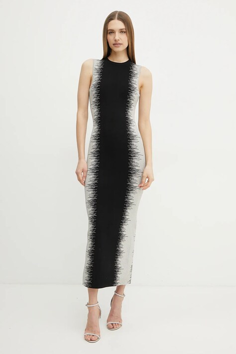 Šaty Herve Leger Ruby černá barva, maxi, CBI8504573