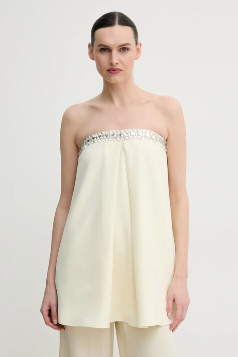 Halenka ISABELLE BLANCHE dámská, žlutá barva, hladká, IS25SS-A037-T008