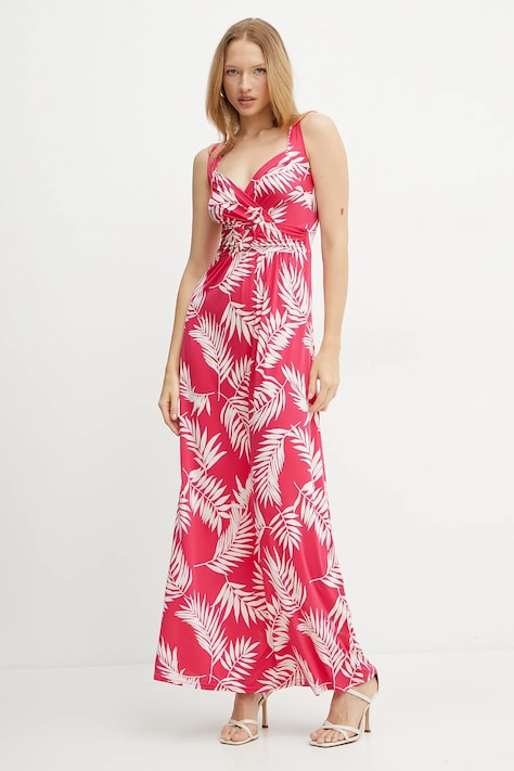 Morgan rochie RCAP culoarea roz, maxi, dreaptă, RCAP