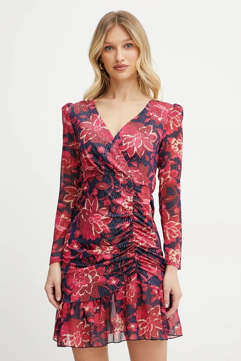 Morgan rochie RPETAL culoarea bleumarin, mini, dreaptă, RPETAL