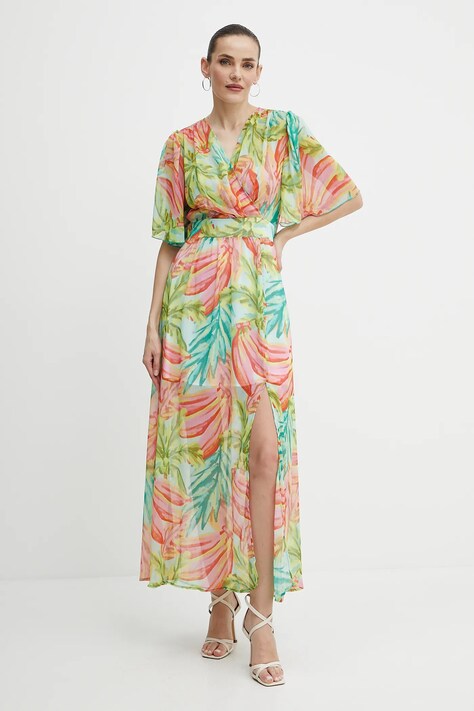 Morgan rochie RCARI.F culoarea verde, maxi, evazată, RCARI.F