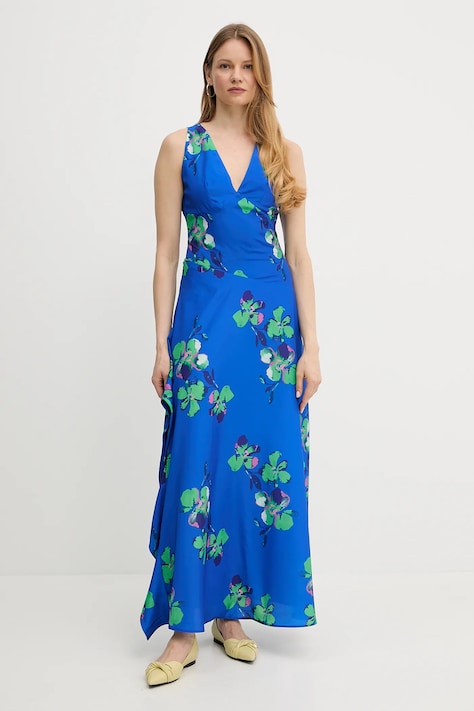 Morgan rochie RENZO.F culoarea violet, maxi, evazată, RENZO.F