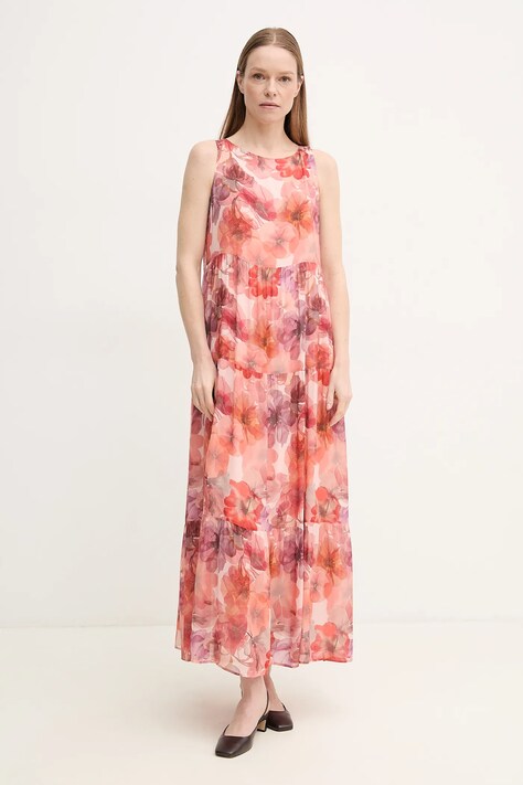 Marc Aurel rochie culoarea portocaliu, maxi, dreaptă, 6530-1010-24784