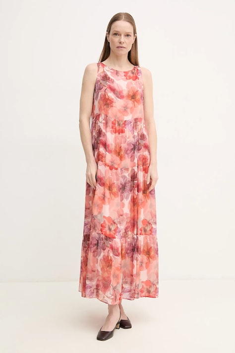 Marc Aurel rochie culoarea portocaliu, maxi, dreaptă, 6530-1010-24784