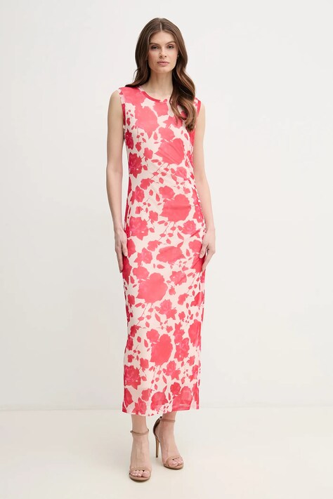 Marc Aurel rochie culoarea roșu, maxi, mulată, 6533-7021-73832