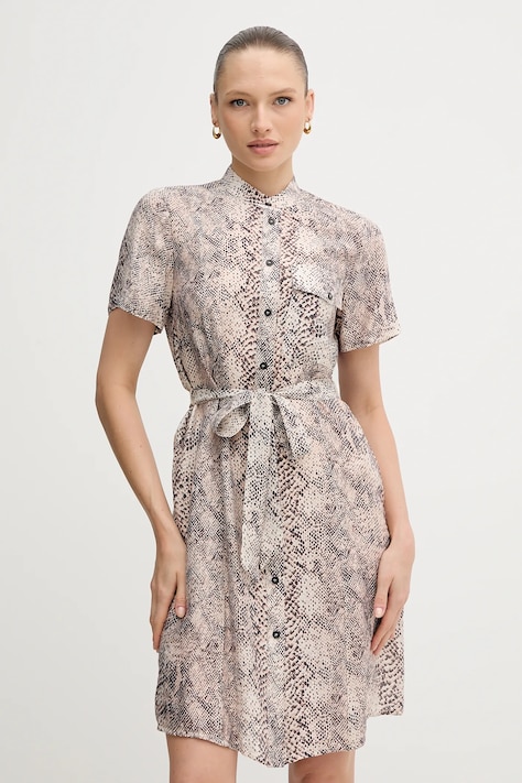Marc Aurel rochie culoarea bej, mini, drept, 6541-1000-93417