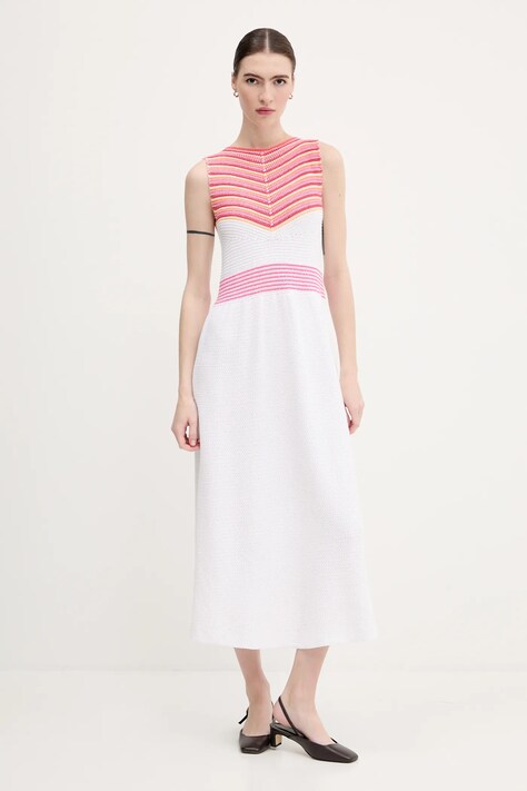 Šaty United Colors of Benetton růžová barva, maxi, 1194EV02A