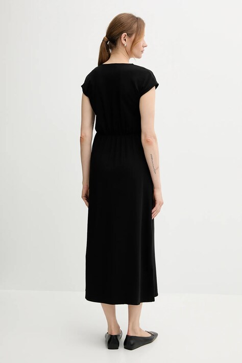 Сукня United Colors of Benetton колір чорний maxi розкльошена 3FJHDV01T
