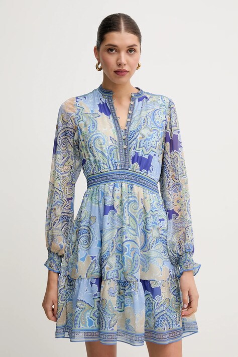 Рокля Hale BOB Shelby в лилаво къса разкроена 4YDD630A