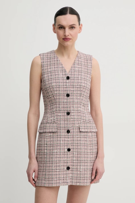Theory rochie culoarea roz, mini, mulată, P0104609