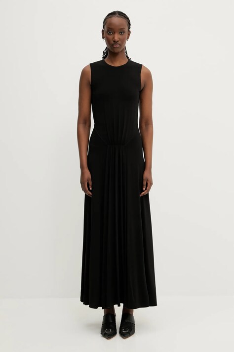 Sportmax sukienka Attore kolor czarny maxi rozkloszowana 2512621012600