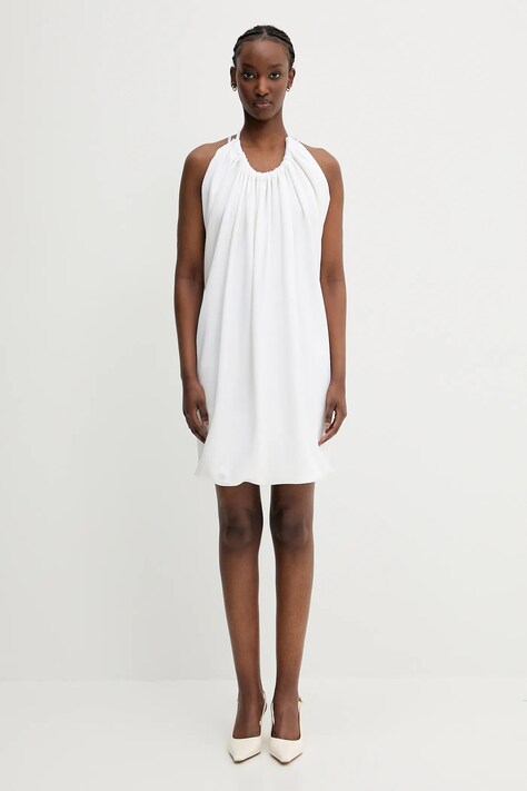 Sportmax sukienka Arizona1234 kolor biały mini prosta 2512621133600