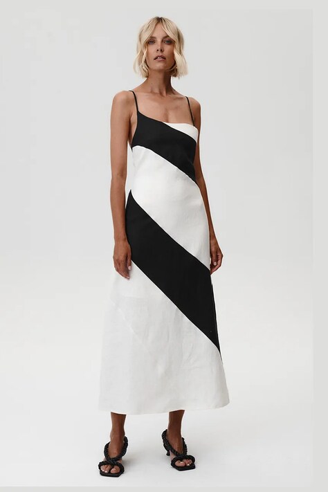 Undress Code rochie din in Amalfi Dress midi, dreaptă, 896