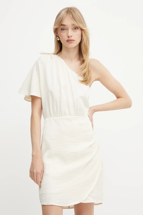 Morgan rochie culoarea bej, mini, dreaptă
