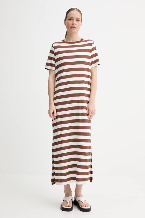 Marc O'Polo rochie culoarea maro, maxi, dreaptă, 5000006507
