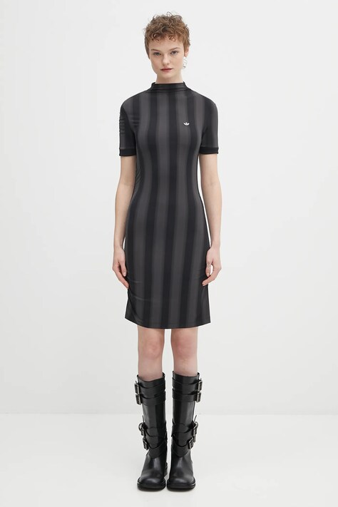 adidas Originals sukienka Dress kolor czarny mini dopasowana JW7315