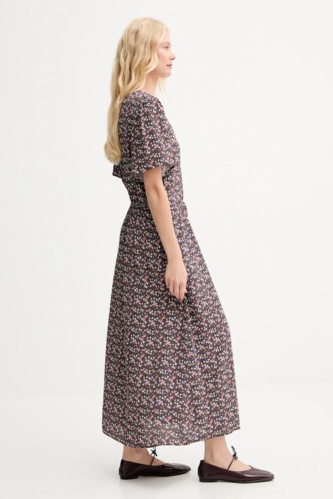Marc O'Polo rochie culoarea maro, midi, evazați, 5000006293