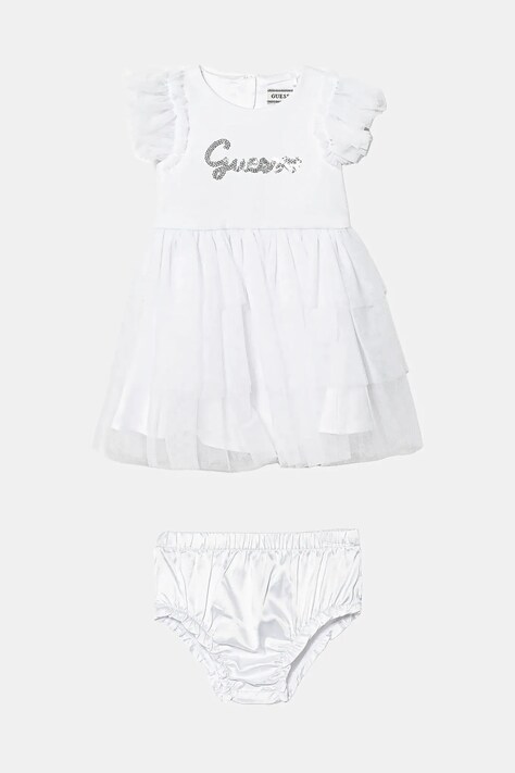Guess gyerek ruha fehér, mini, harang alakú, A5RK02 KAUH0