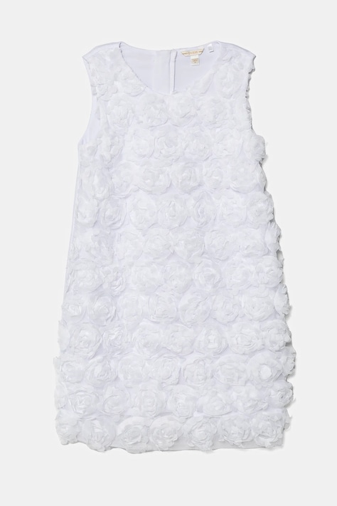 Guess rochie fete culoarea alb, mini, dreaptă, J5RK02 WADN0
