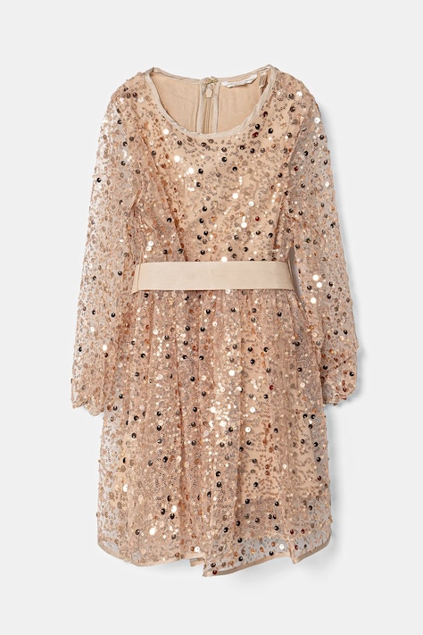 Dívčí šaty Guess béžová barva, mini, J5RK11 KCLM0