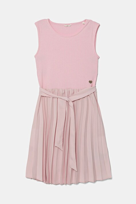 Dievčenské šaty Guess ružová farba, mini, áčkový strih, J5RK41 RC1S0
