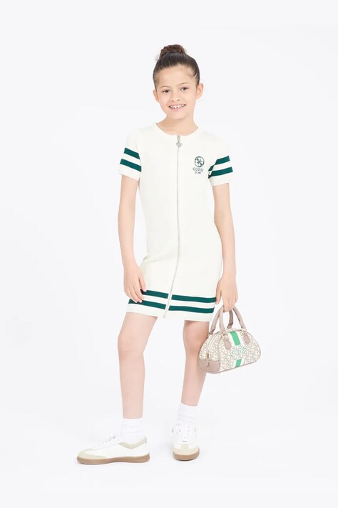 Guess rochie fete culoarea bej, mini, dreaptă, J5RK49 ZZ04U
