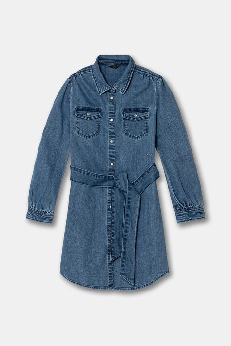 Guess rochie din denim pentru copii mini, dreaptă, J5RK50 D4HB0