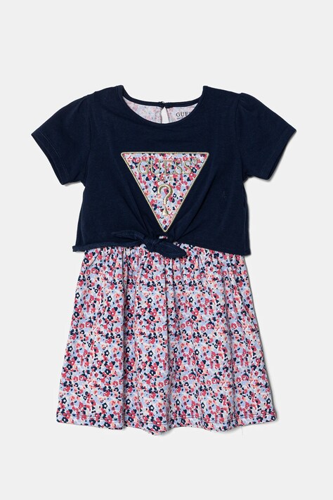 Guess rochie fete culoarea bleumarin, mini, evazată, K5RK09 K6YW4